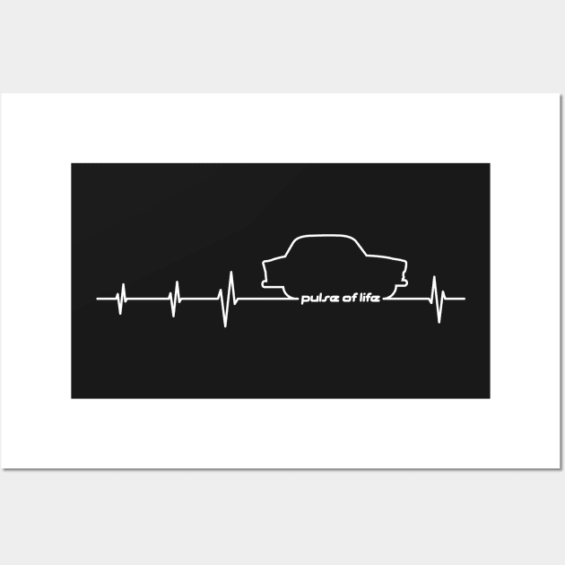 Trabant 600 EKG - Pulse of Life Wall Art by GetThatCar